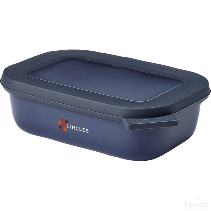 Multikom Cirqula Rechthoekig 500 Ml Lunchbox Nordic Denim