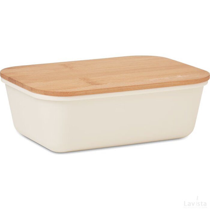 Lunchbox pp bamboe deksel 1l Thursday beige