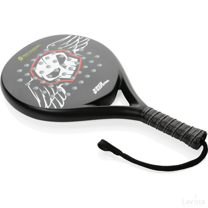 No Fear Fiber Glass Padel Racket zwart