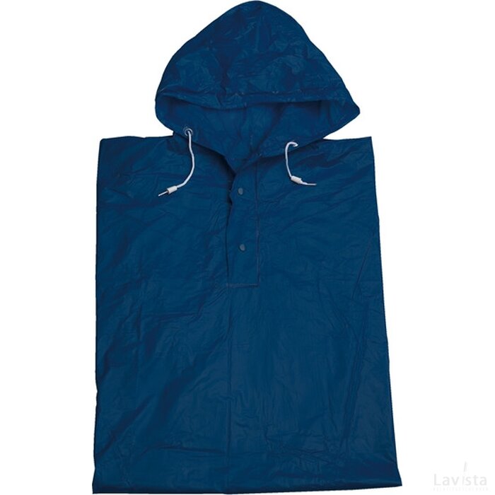 regenponcho, PVC, één maat blauw