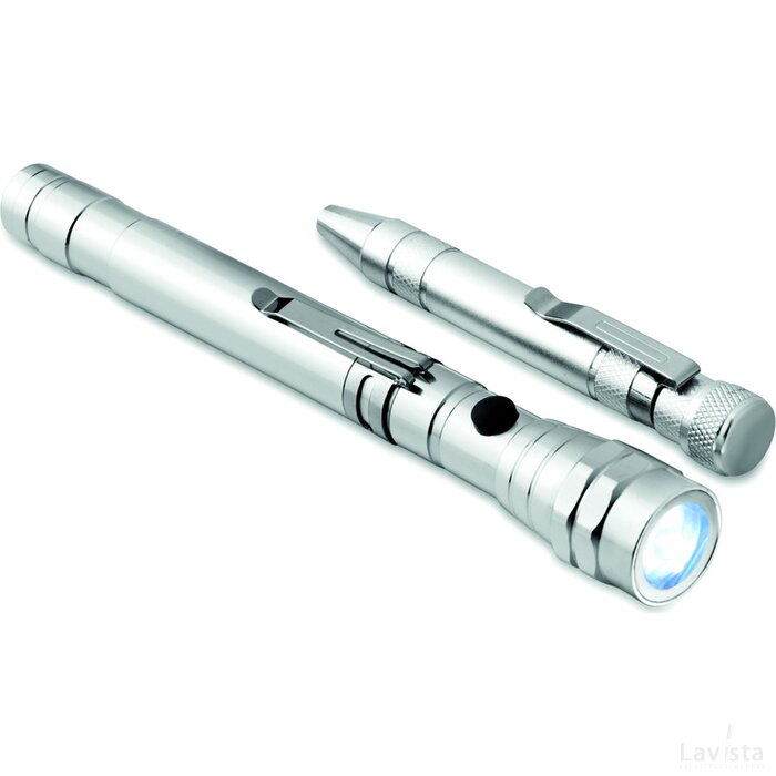 Aluminium multitool Strech-torch set zilver