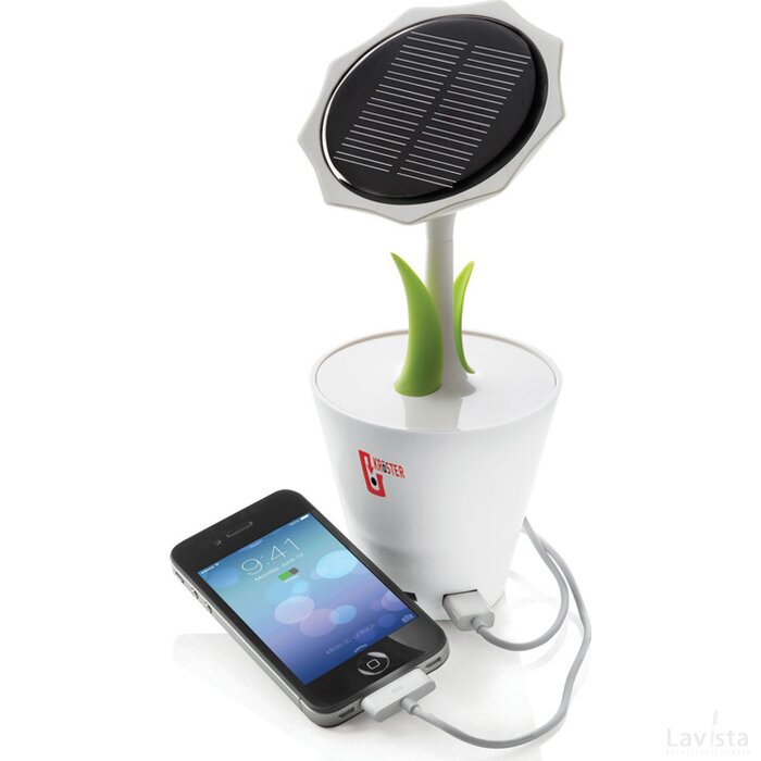 Solar sunflower 2.500 mAh wit, groen