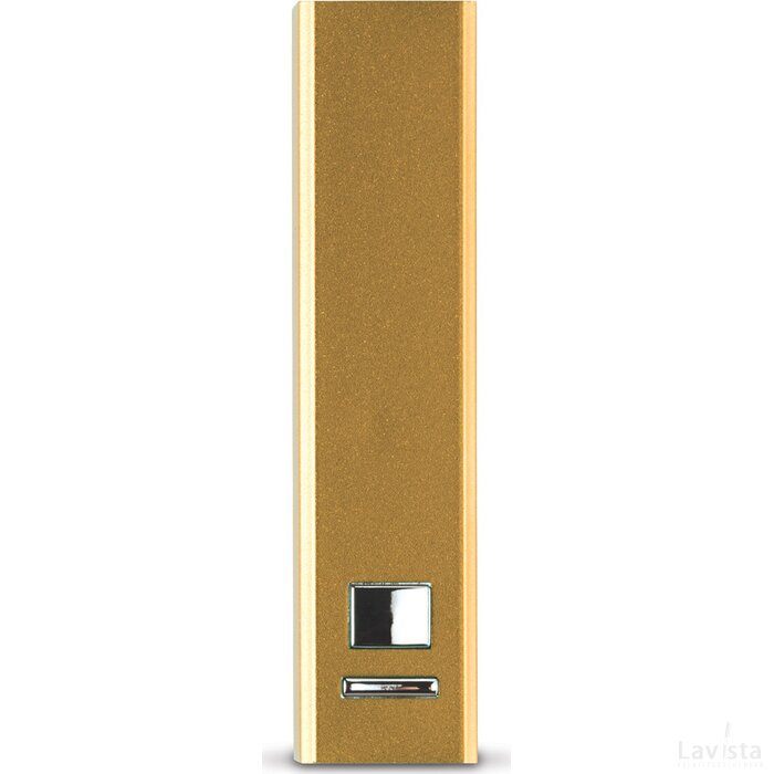 Powerbank aluminium 2200mAh goud