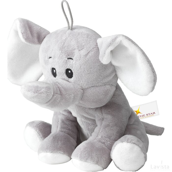 Olly Pluche Olifant Knuffel Grijs