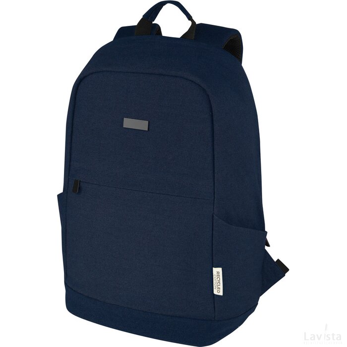 Joey 15,6 inch GRS gerecyclede canvas antidiefstal laptoprugzak 18 l Navy